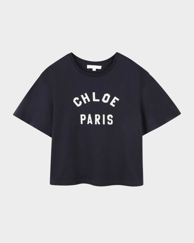 Girl's Logo Embroidered T-Shirt, Size 8-14